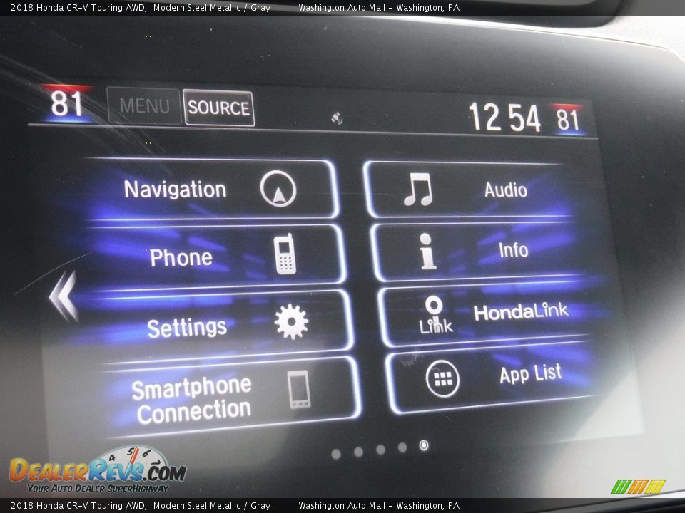 2018 Honda CR-V Touring AWD Modern Steel Metallic / Gray Photo #22