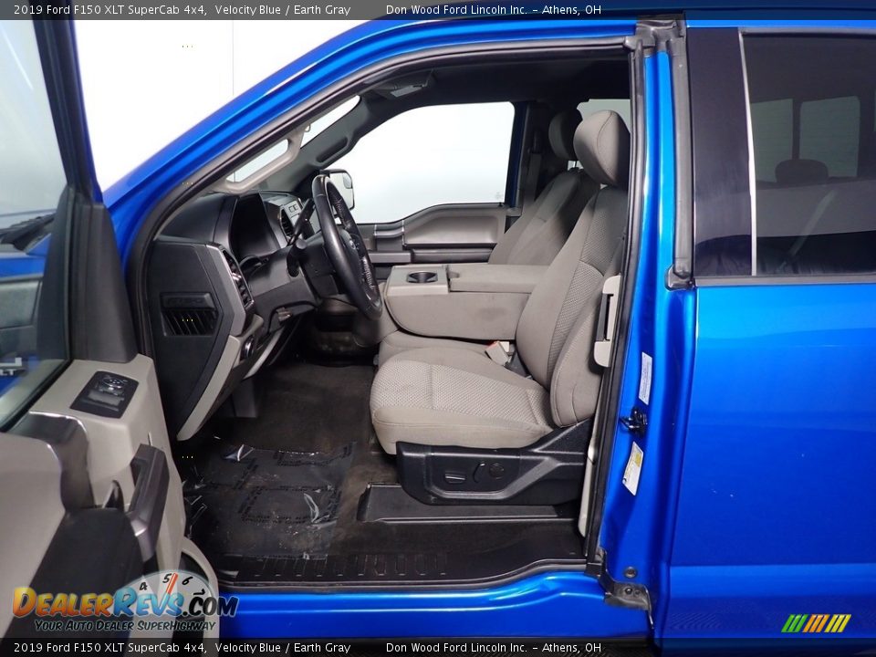 2019 Ford F150 XLT SuperCab 4x4 Velocity Blue / Earth Gray Photo #19