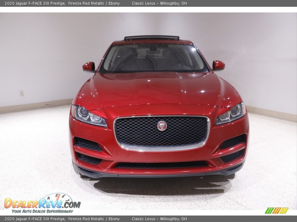 2020 Jaguar F-PACE 30t Prestige Firenze Red Metallic / Ebony Photo #2