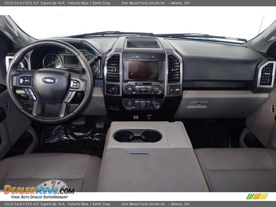 2019 Ford F150 XLT SuperCab 4x4 Velocity Blue / Earth Gray Photo #21