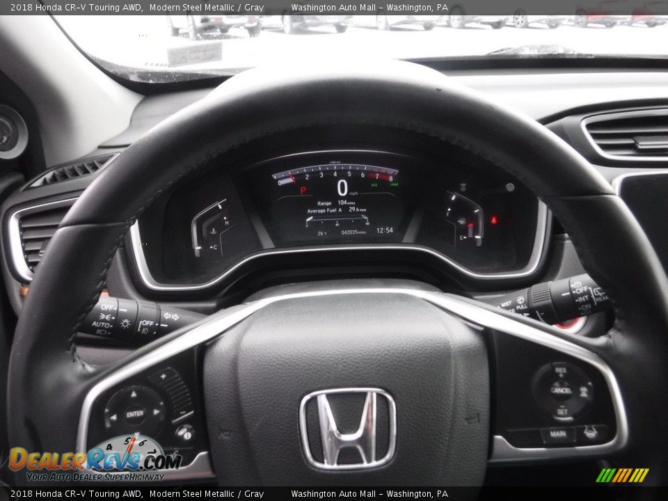 2018 Honda CR-V Touring AWD Modern Steel Metallic / Gray Photo #26