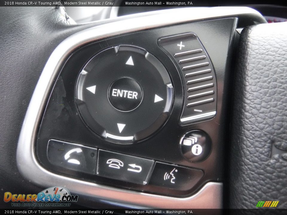 2018 Honda CR-V Touring AWD Modern Steel Metallic / Gray Photo #27