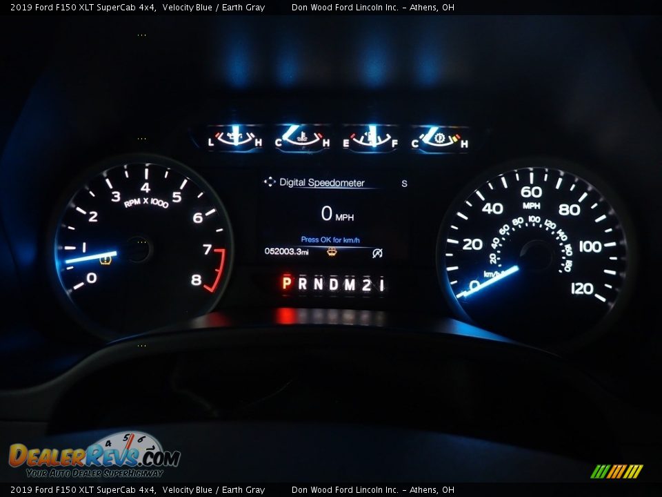 2019 Ford F150 XLT SuperCab 4x4 Velocity Blue / Earth Gray Photo #25