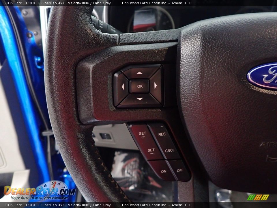 2019 Ford F150 XLT SuperCab 4x4 Velocity Blue / Earth Gray Photo #26