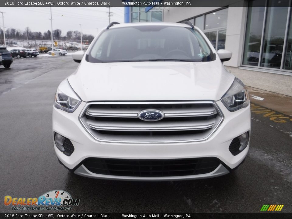 2018 Ford Escape SEL 4WD Oxford White / Charcoal Black Photo #4