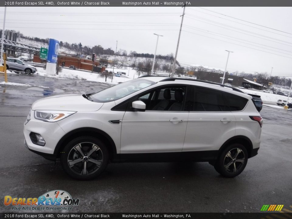 2018 Ford Escape SEL 4WD Oxford White / Charcoal Black Photo #7