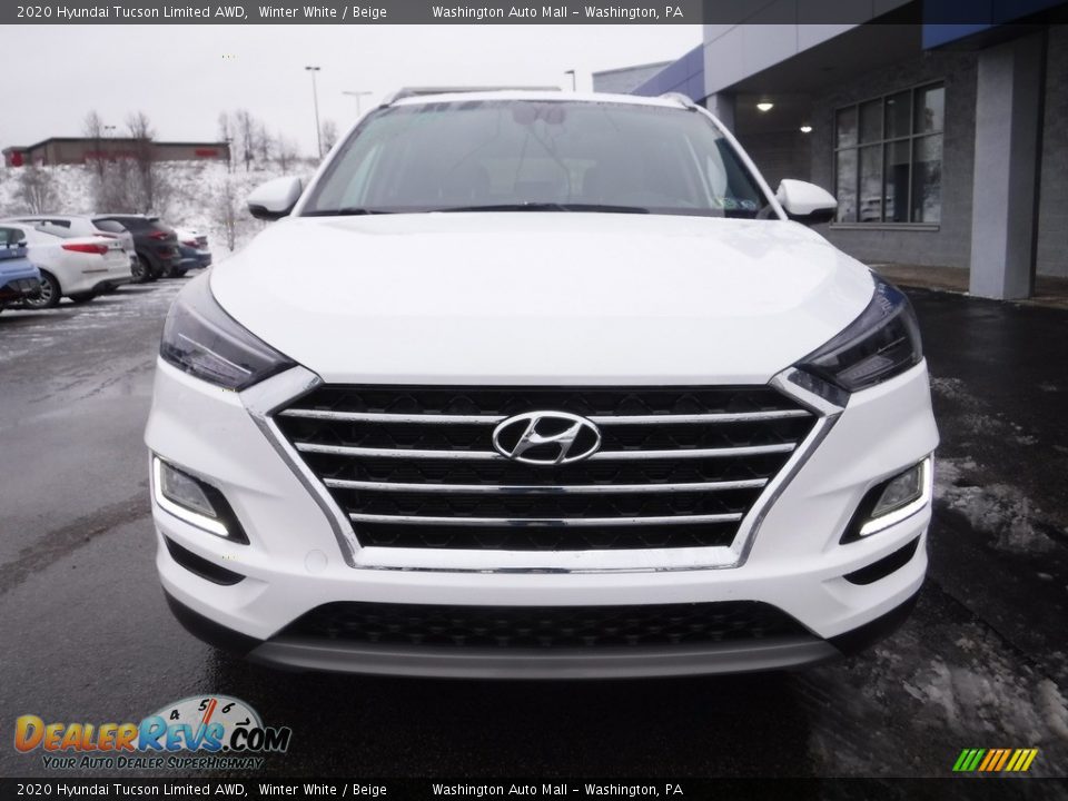 2020 Hyundai Tucson Limited AWD Winter White / Beige Photo #4