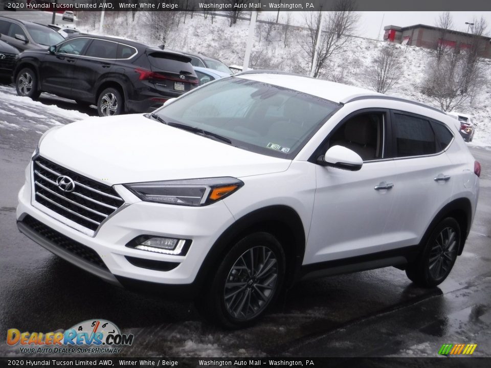 2020 Hyundai Tucson Limited AWD Winter White / Beige Photo #5
