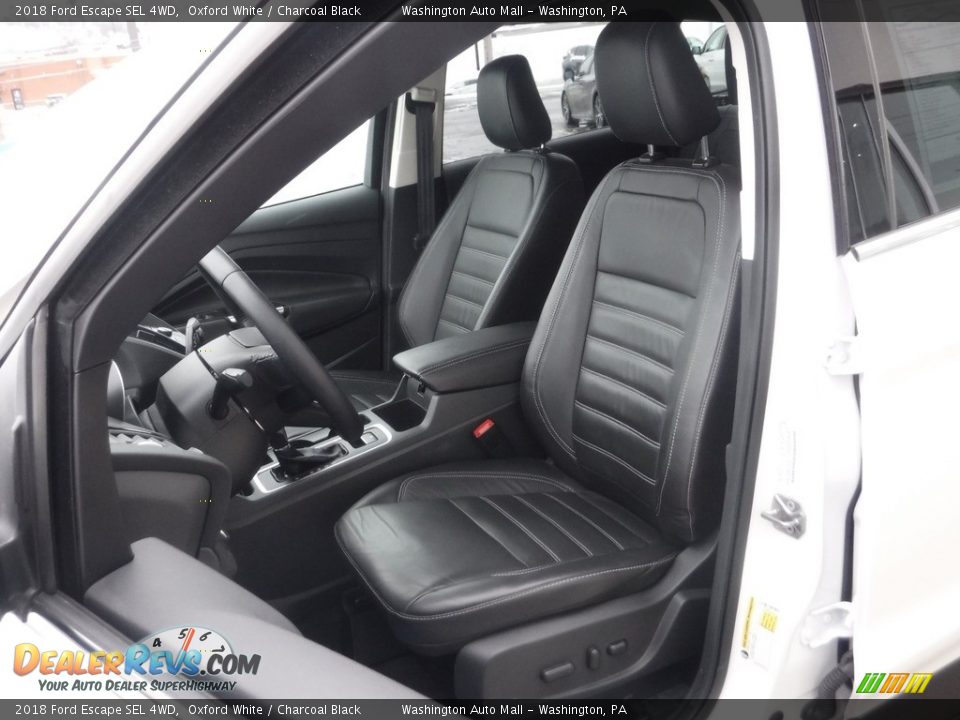 2018 Ford Escape SEL 4WD Oxford White / Charcoal Black Photo #14