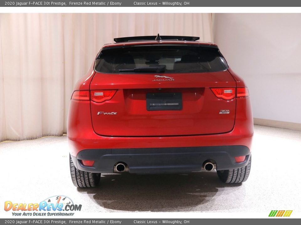 2020 Jaguar F-PACE 30t Prestige Firenze Red Metallic / Ebony Photo #22