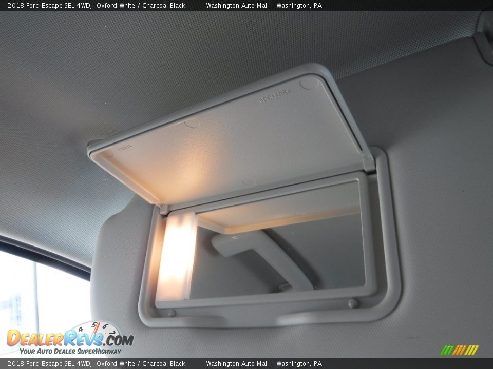 2018 Ford Escape SEL 4WD Oxford White / Charcoal Black Photo #27