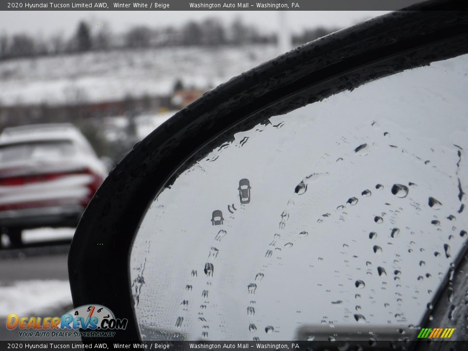 2020 Hyundai Tucson Limited AWD Winter White / Beige Photo #25