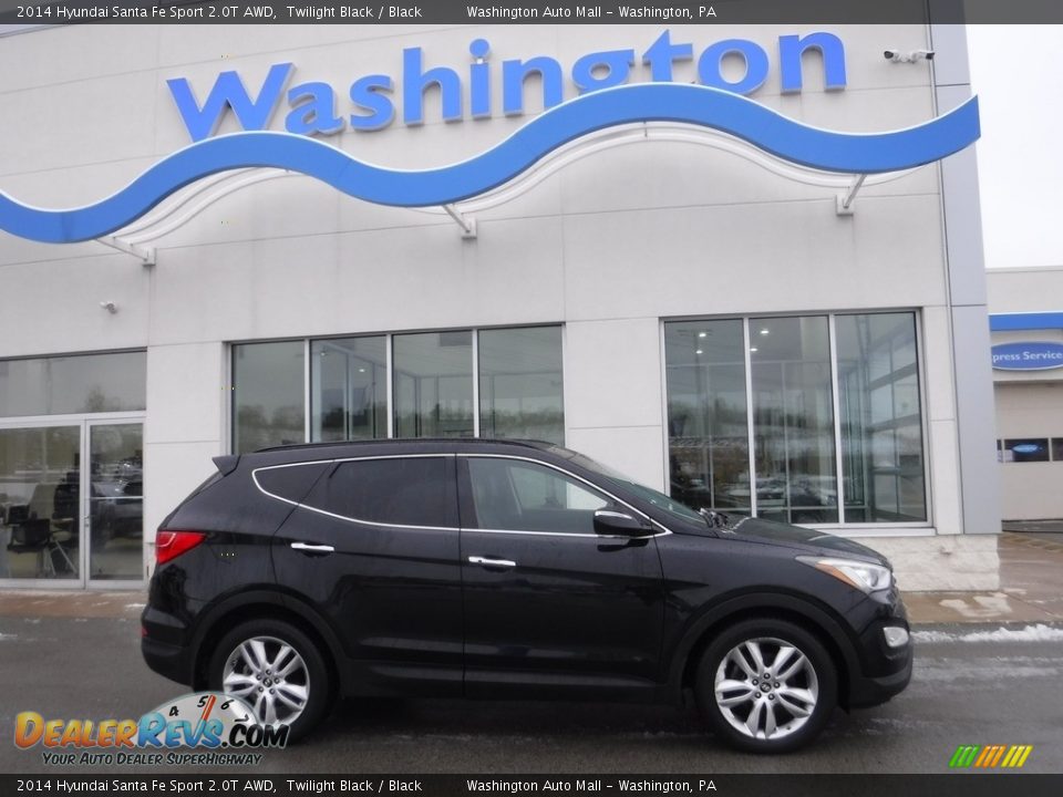 2014 Hyundai Santa Fe Sport 2.0T AWD Twilight Black / Black Photo #2