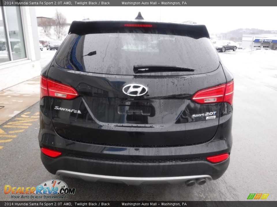 2014 Hyundai Santa Fe Sport 2.0T AWD Twilight Black / Black Photo #9