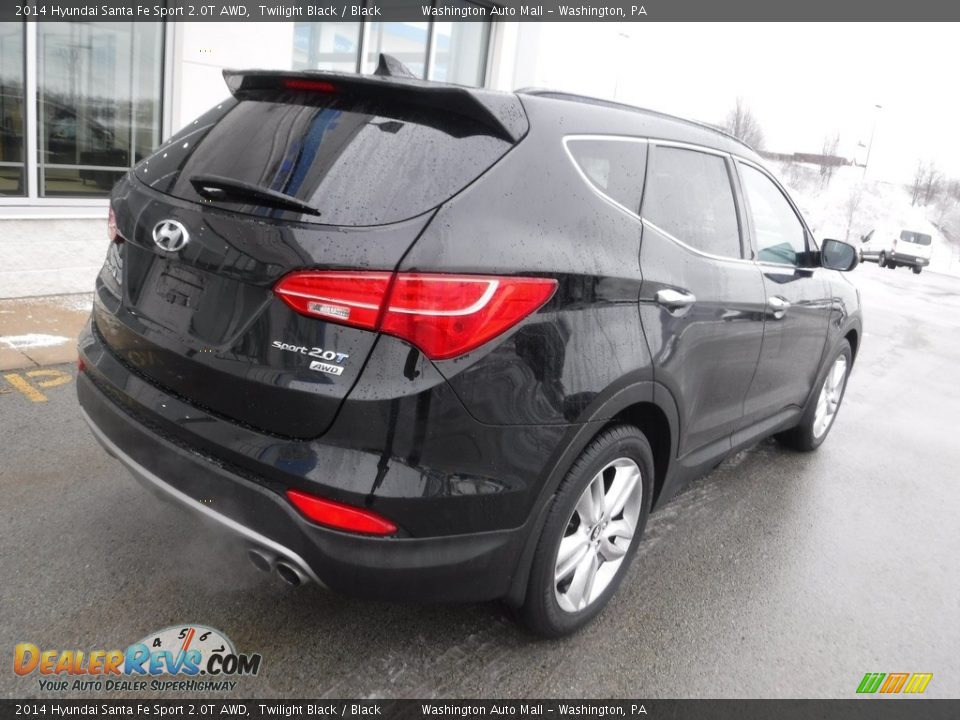 2014 Hyundai Santa Fe Sport 2.0T AWD Twilight Black / Black Photo #10
