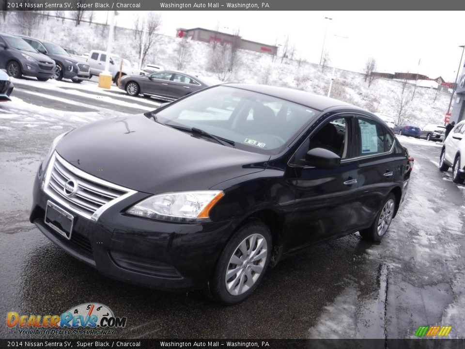 2014 Nissan Sentra SV Super Black / Charcoal Photo #4