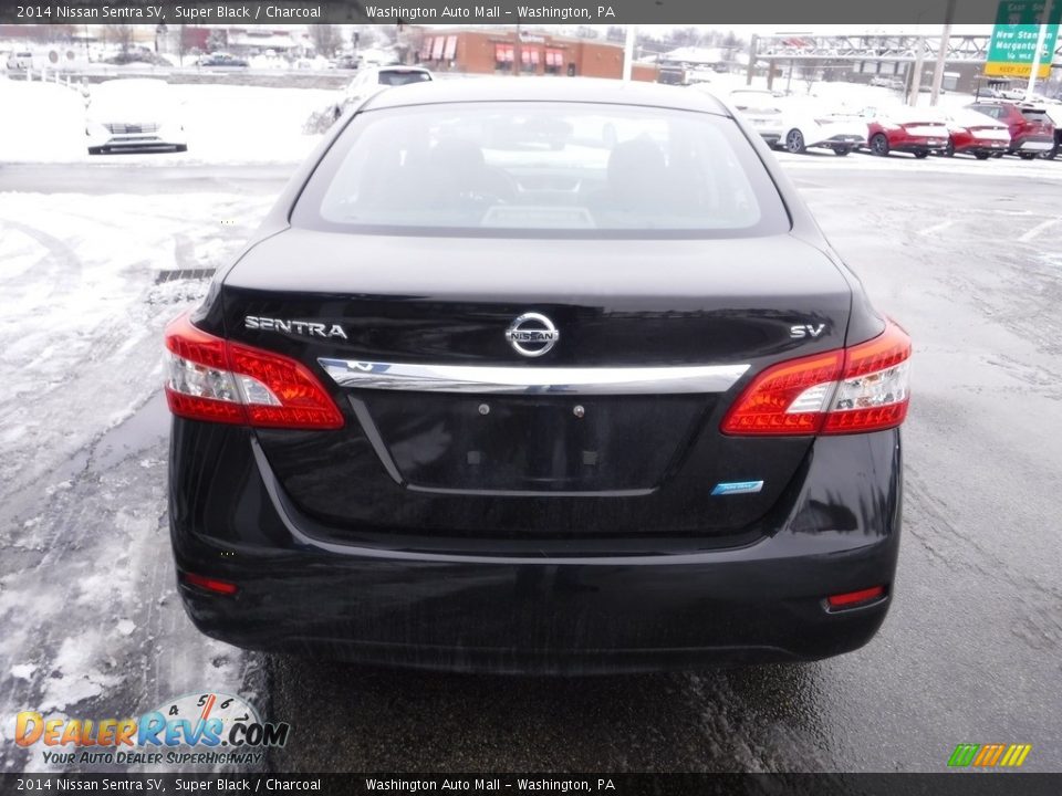 2014 Nissan Sentra SV Super Black / Charcoal Photo #8