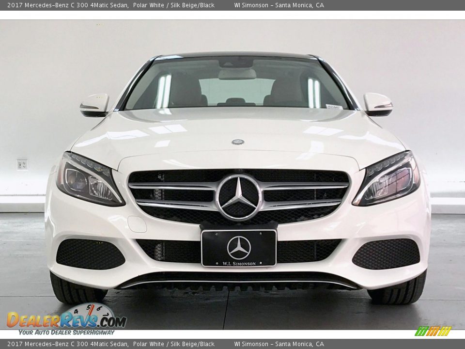 2017 Mercedes-Benz C 300 4Matic Sedan Polar White / Silk Beige/Black Photo #2