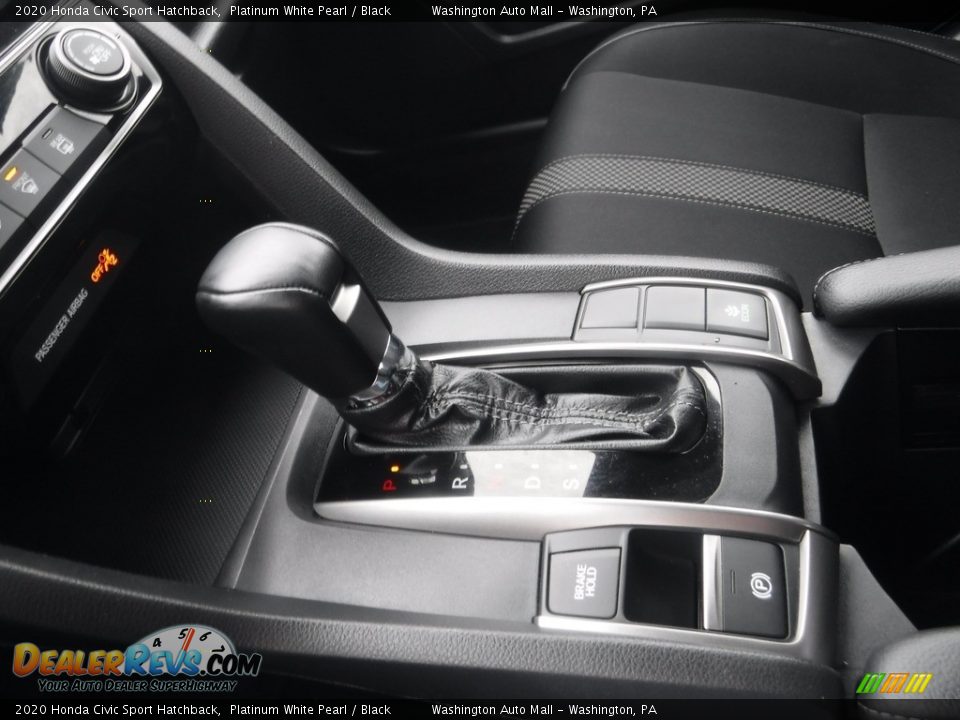 2020 Honda Civic Sport Hatchback Platinum White Pearl / Black Photo #16