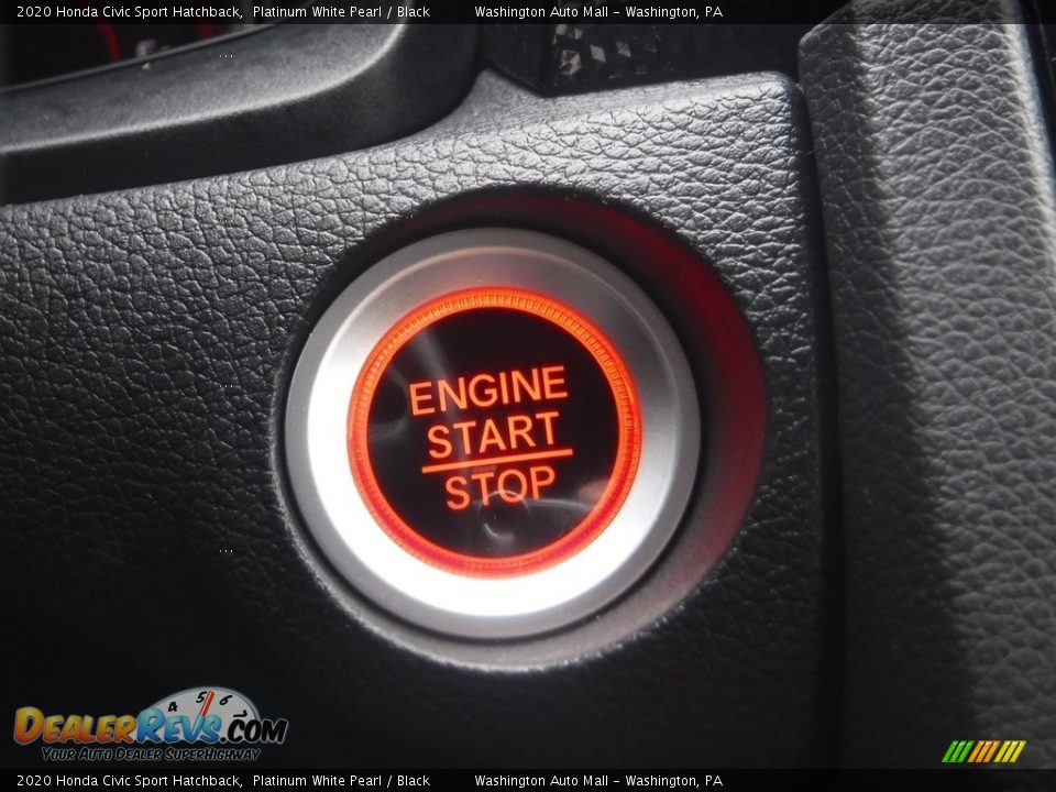 2020 Honda Civic Sport Hatchback Platinum White Pearl / Black Photo #21