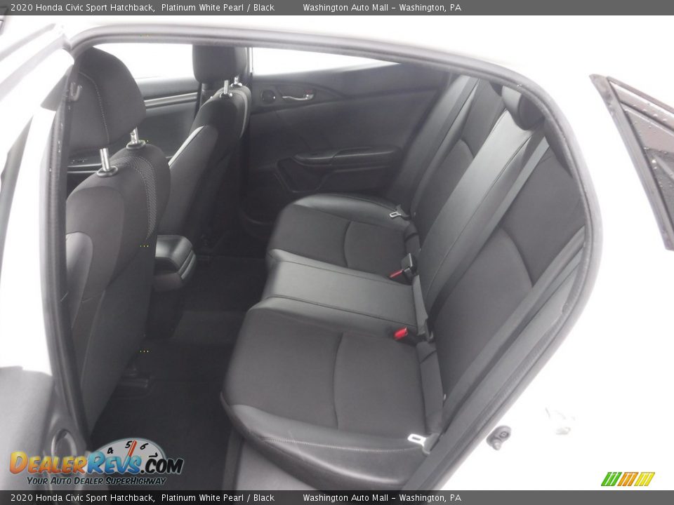 2020 Honda Civic Sport Hatchback Platinum White Pearl / Black Photo #25