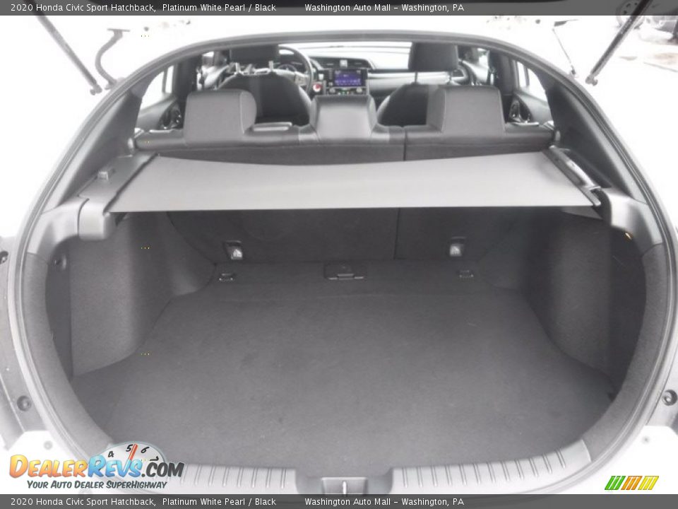 2020 Honda Civic Sport Hatchback Platinum White Pearl / Black Photo #26