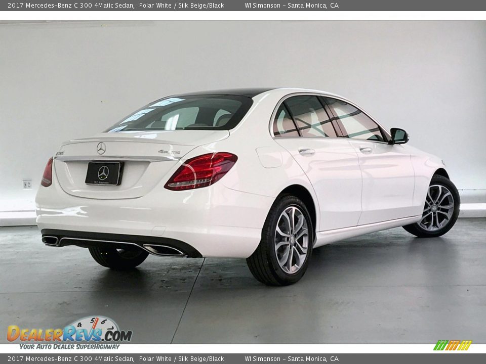 2017 Mercedes-Benz C 300 4Matic Sedan Polar White / Silk Beige/Black Photo #16