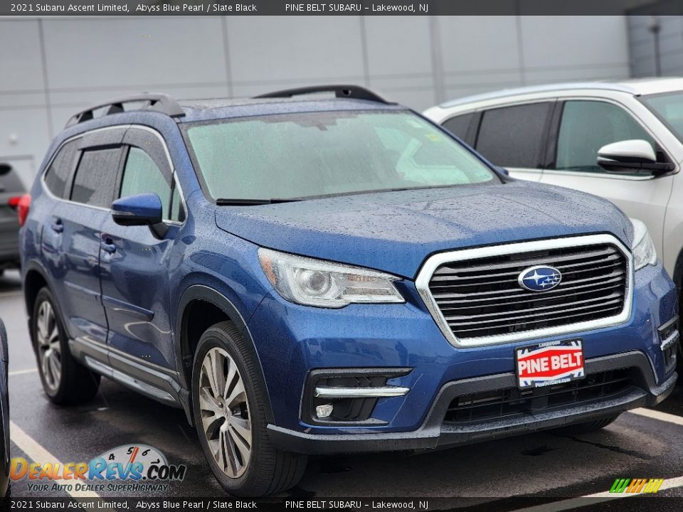 2021 Subaru Ascent Limited Abyss Blue Pearl / Slate Black Photo #3