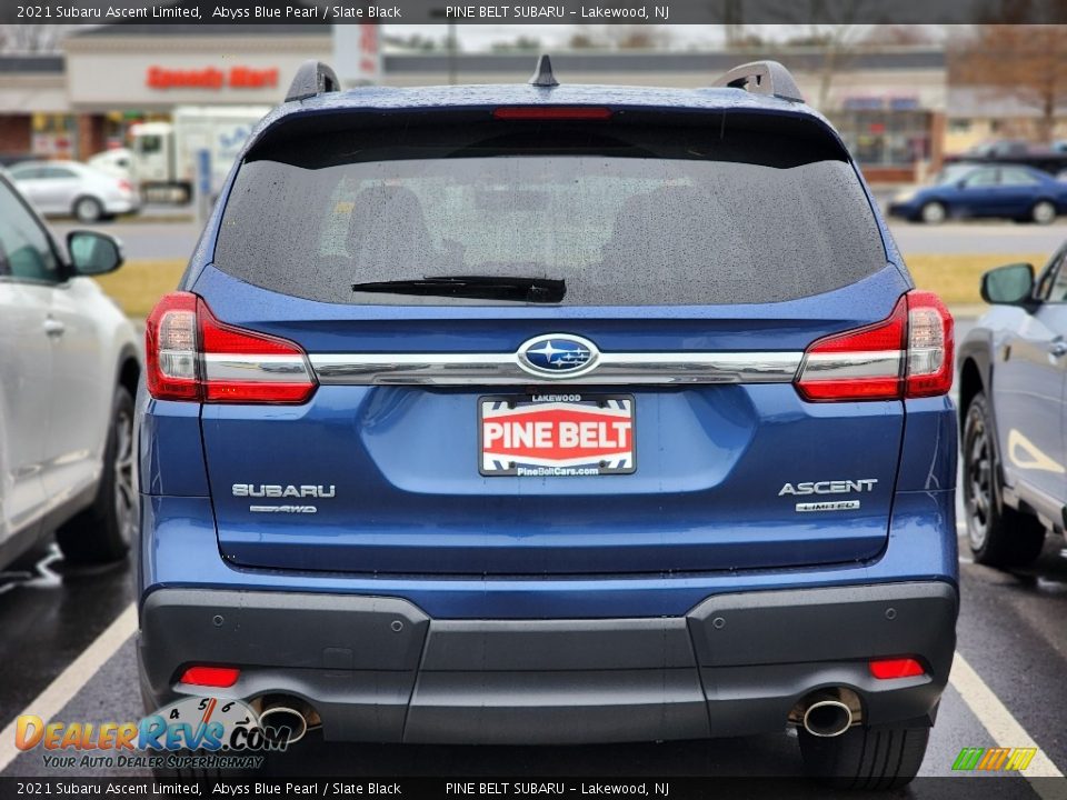 2021 Subaru Ascent Limited Abyss Blue Pearl / Slate Black Photo #8