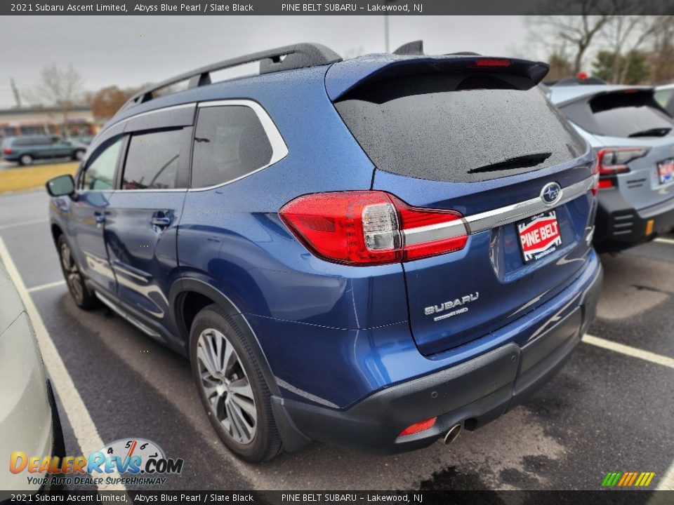 2021 Subaru Ascent Limited Abyss Blue Pearl / Slate Black Photo #9