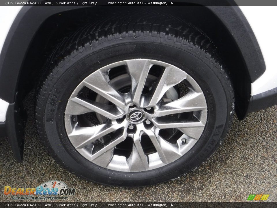 2019 Toyota RAV4 XLE AWD Super White / Light Gray Photo #11