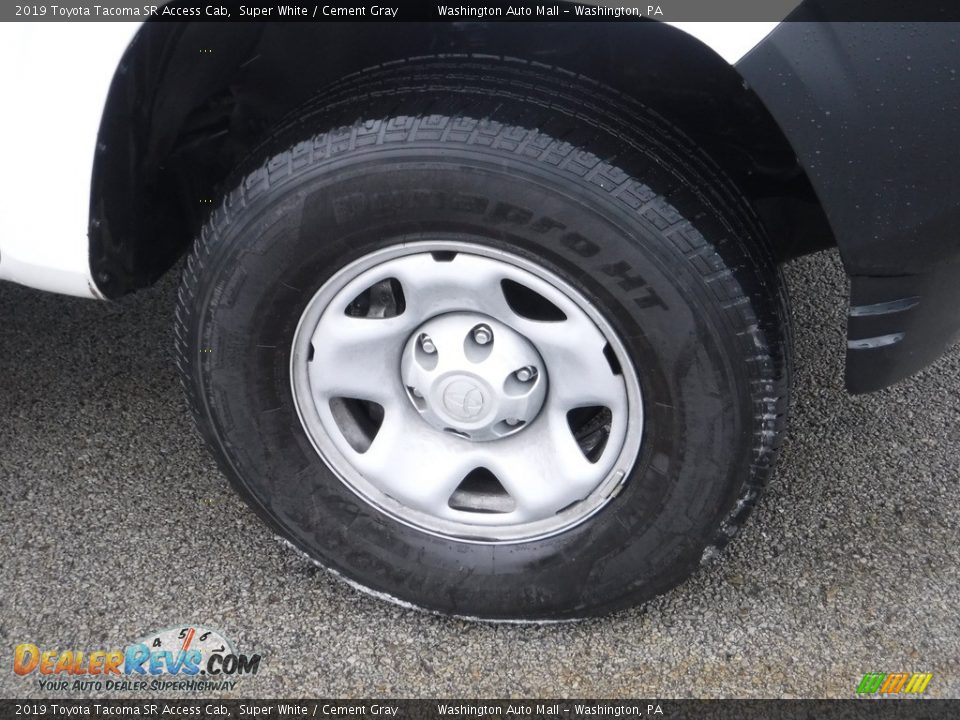 2019 Toyota Tacoma SR Access Cab Super White / Cement Gray Photo #8