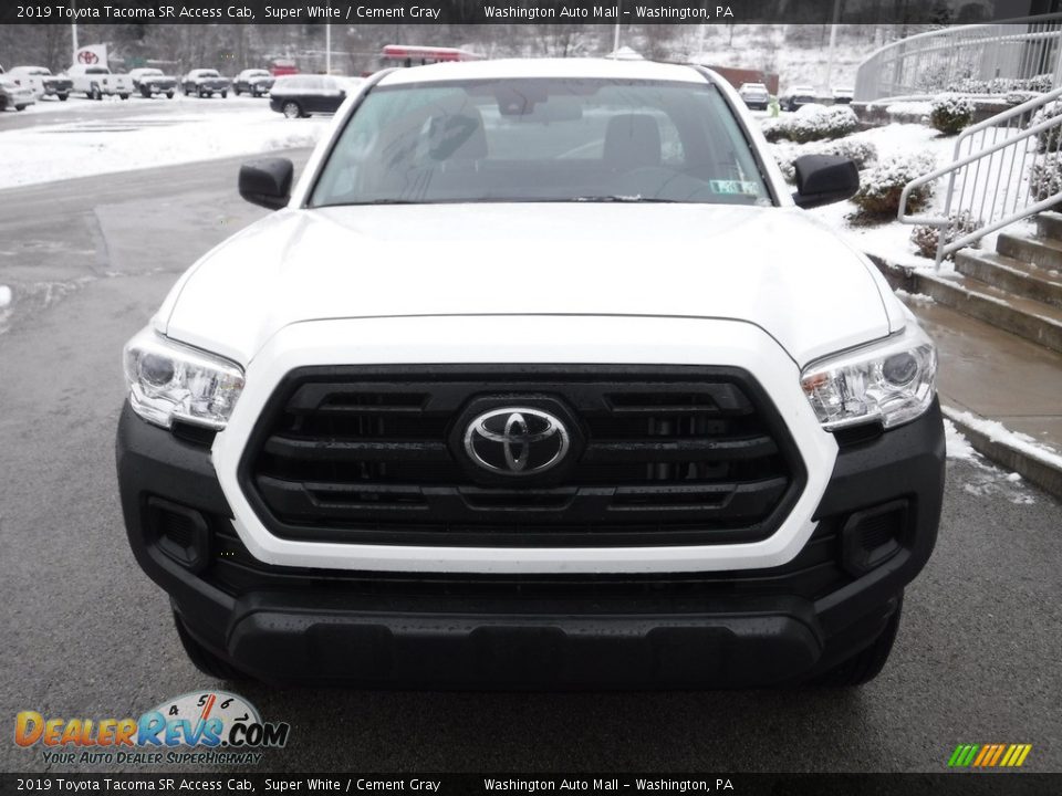 2019 Toyota Tacoma SR Access Cab Super White / Cement Gray Photo #10