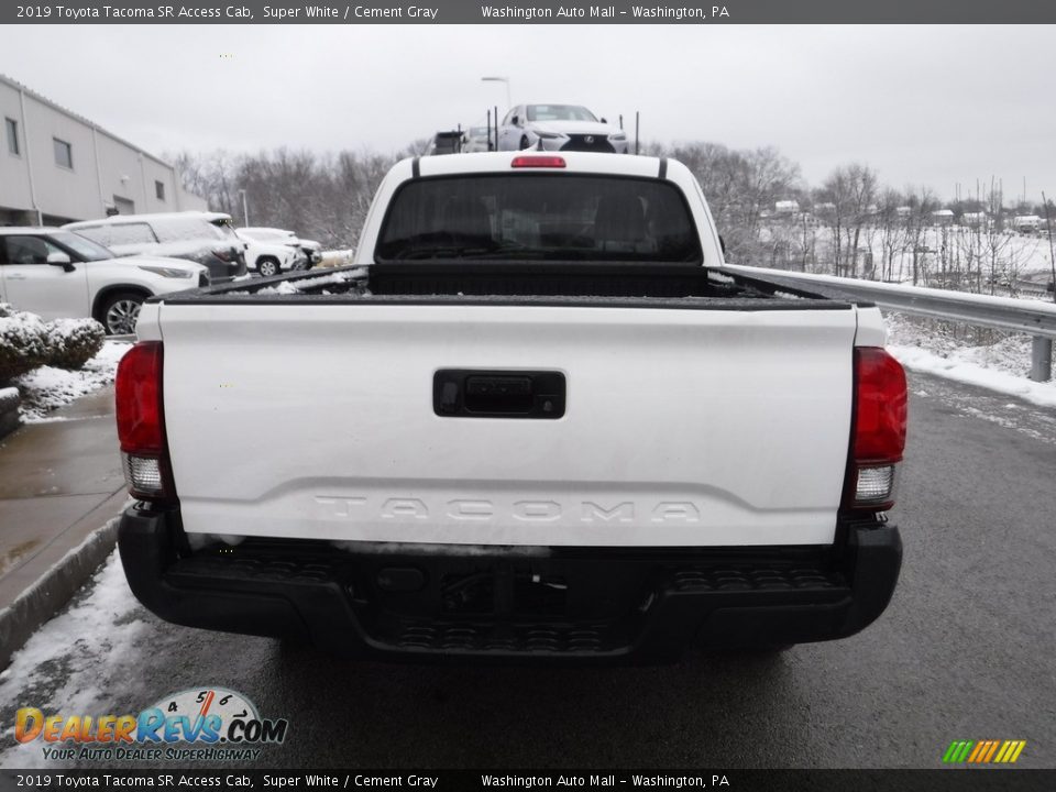 2019 Toyota Tacoma SR Access Cab Super White / Cement Gray Photo #13