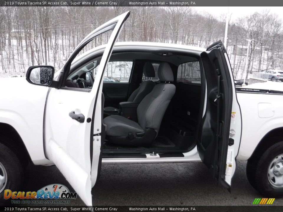 2019 Toyota Tacoma SR Access Cab Super White / Cement Gray Photo #16