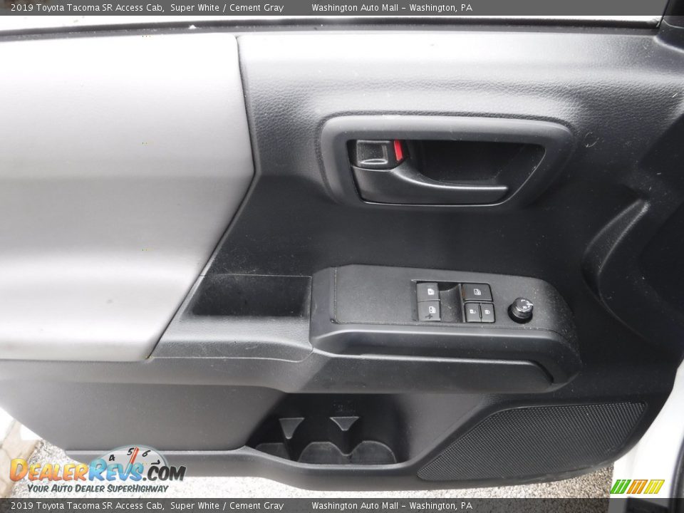 2019 Toyota Tacoma SR Access Cab Super White / Cement Gray Photo #20