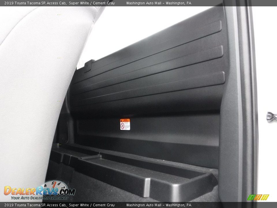 2019 Toyota Tacoma SR Access Cab Super White / Cement Gray Photo #25