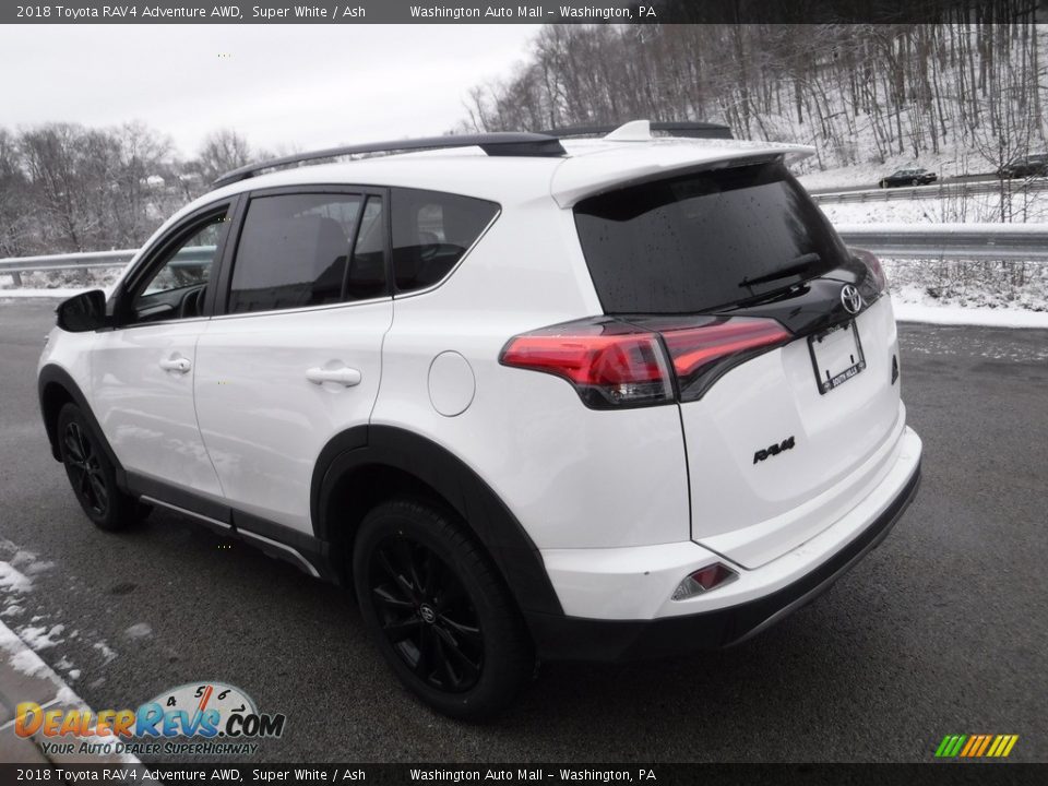 2018 Toyota RAV4 Adventure AWD Super White / Ash Photo #7