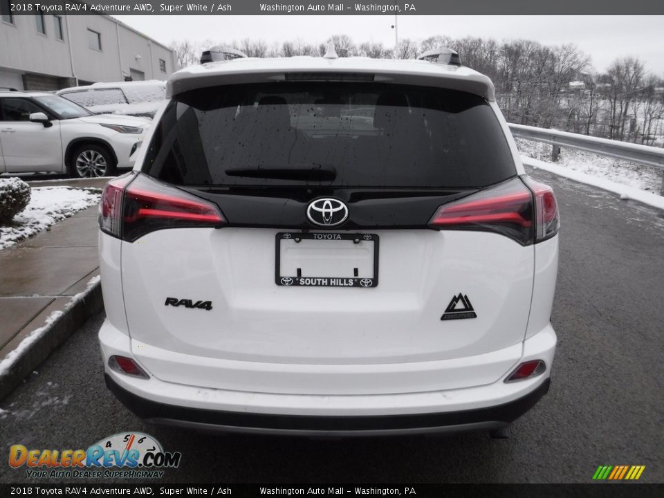 2018 Toyota RAV4 Adventure AWD Super White / Ash Photo #8