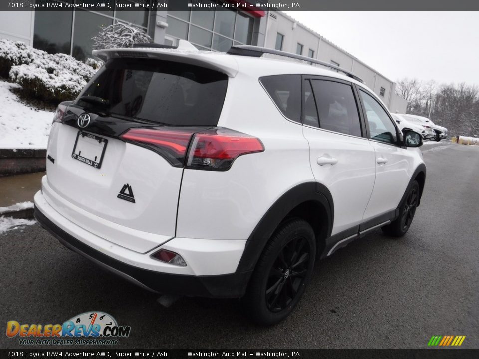 2018 Toyota RAV4 Adventure AWD Super White / Ash Photo #9