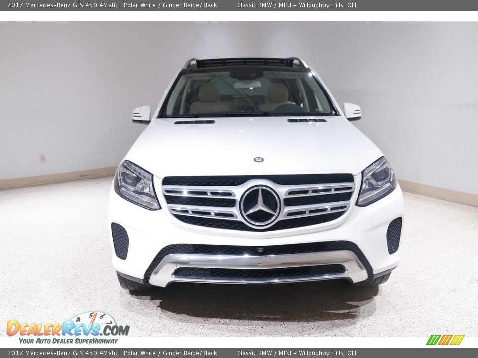 2017 Mercedes-Benz GLS 450 4Matic Polar White / Ginger Beige/Black Photo #2