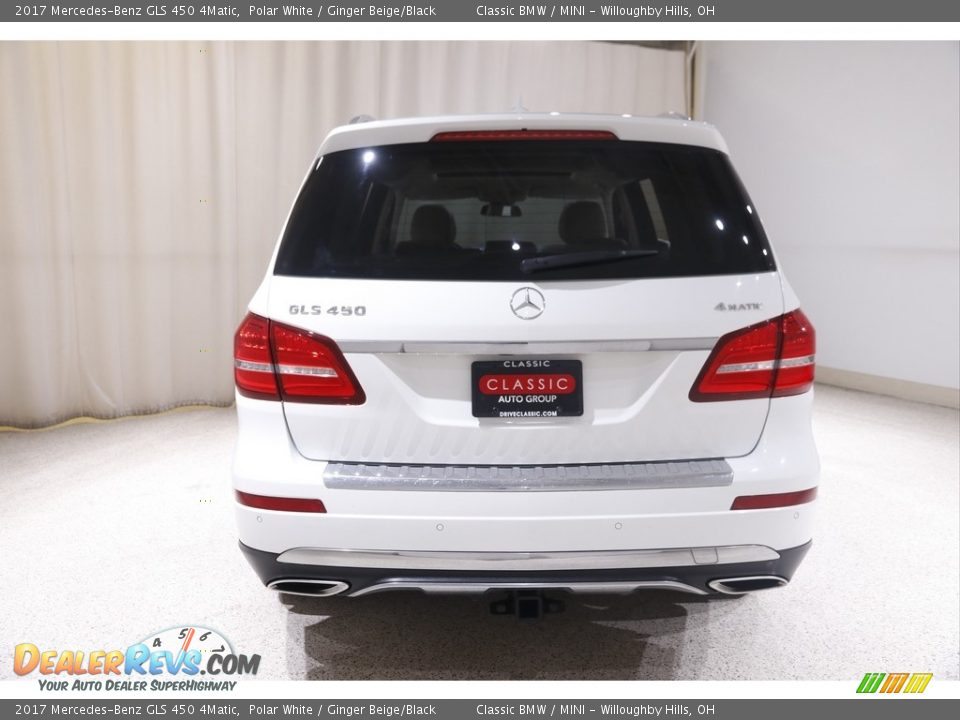 2017 Mercedes-Benz GLS 450 4Matic Polar White / Ginger Beige/Black Photo #21