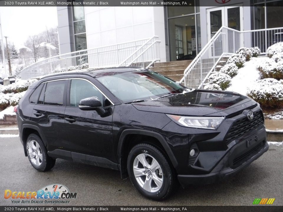 2020 Toyota RAV4 XLE AWD Midnight Black Metallic / Black Photo #1