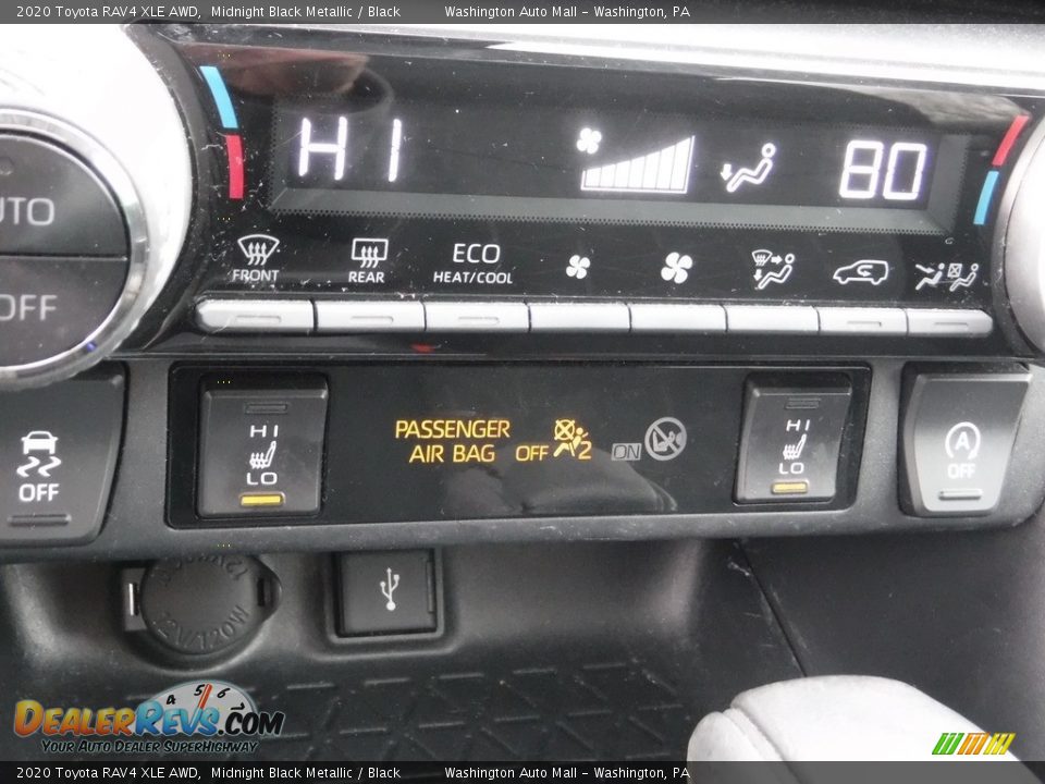 2020 Toyota RAV4 XLE AWD Midnight Black Metallic / Black Photo #4