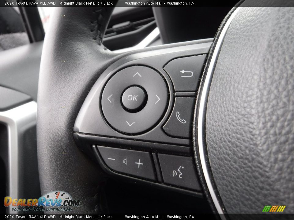 2020 Toyota RAV4 XLE AWD Midnight Black Metallic / Black Photo #10