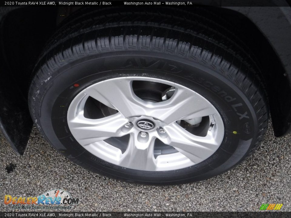 2020 Toyota RAV4 XLE AWD Midnight Black Metallic / Black Photo #12