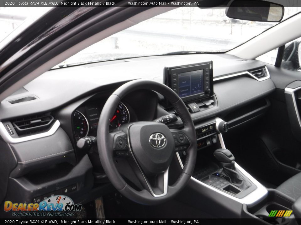 2020 Toyota RAV4 XLE AWD Midnight Black Metallic / Black Photo #21
