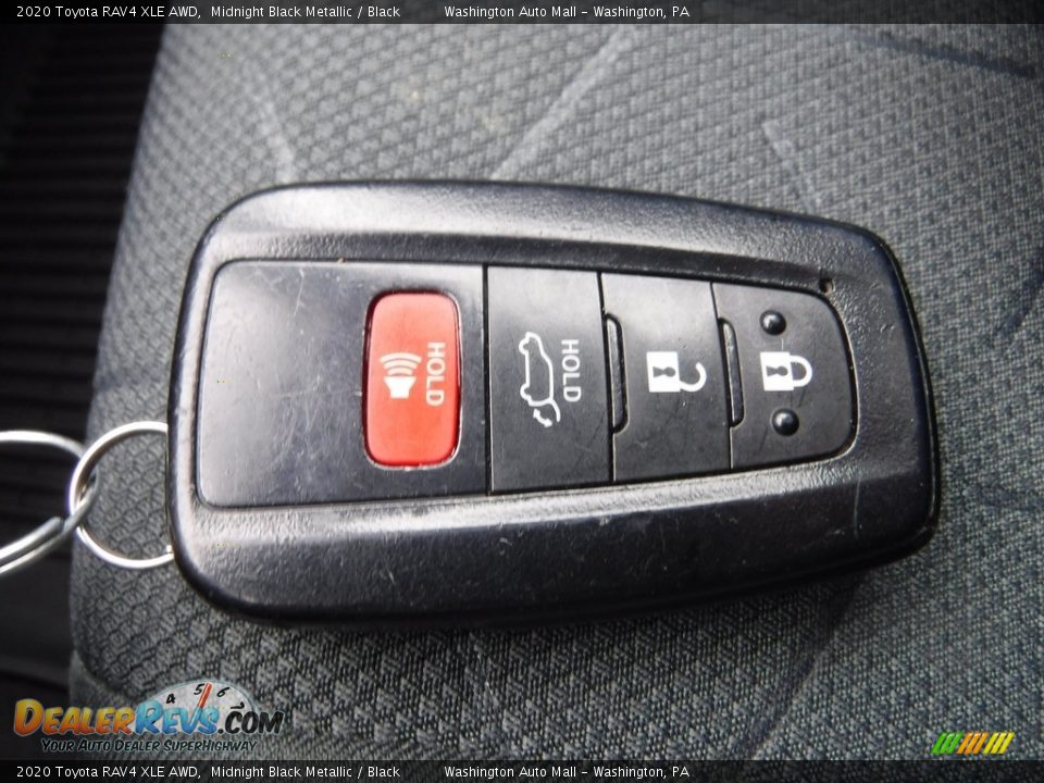 2020 Toyota RAV4 XLE AWD Midnight Black Metallic / Black Photo #35