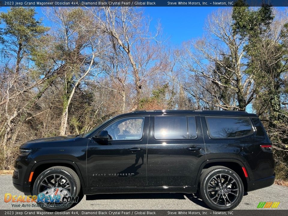 2023 Jeep Grand Wagoneer Obsidian 4x4 Diamond Black Crystal Pearl / Global Black Photo #1