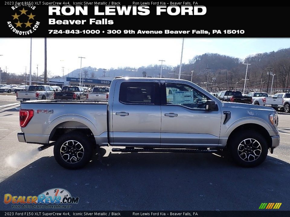 2023 Ford F150 XLT SuperCrew 4x4 Iconic Silver Metallic / Black Photo #1